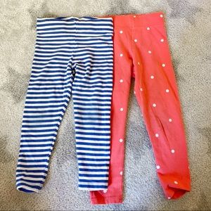 Set / Bundle of 3T - 4T Mini Boden Girl Leggings